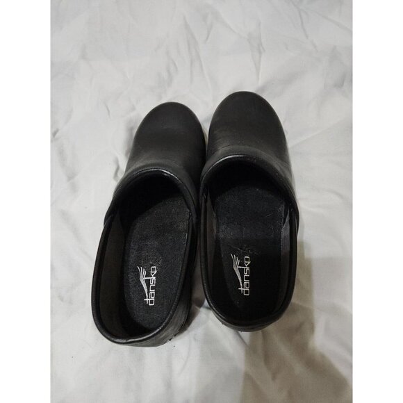 Sanita Womens Size 37 Matte Black Clogs Workwear Professional Danish Shoes - Picture 5 of 6